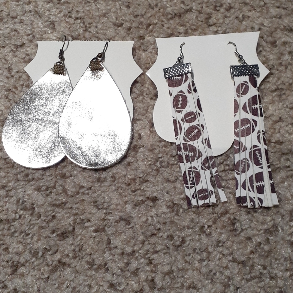 2 pairs of homemade earrings